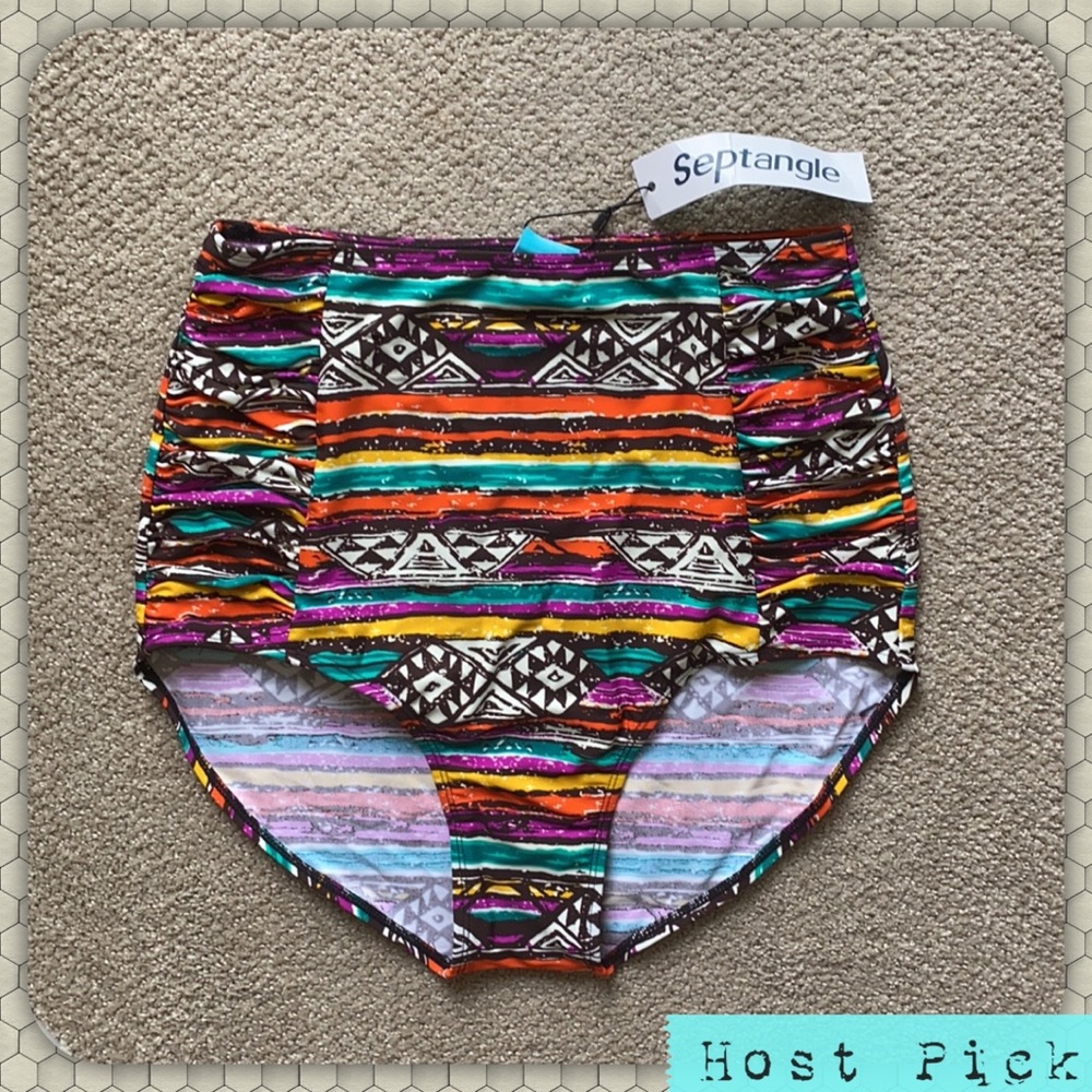 ⭐️HP⭐️ Septangle High Waisted Bikini Bottom